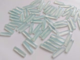 6x25 mm Aqua Chalcedony Fancy Sticks, 4 Pcs Aqua Blue Chalcedony Fancy Drilled