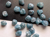4.5-5mm Blue Loose Rough Diamond Rondelle Diamond for Jewelry (1 Pc to 10 Pc)
