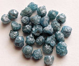 4.5-5mm Blue Loose Rough Diamond Rondelle Diamond for Jewelry (1 Pc to 10 Pc)