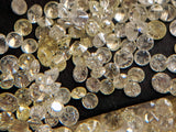 0.5-1.5mm White & Yellow Round Brilliant Cut Diamonds(10 Pcs To 40 Pcs Option)