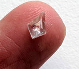 4.7x7.2mm Clear Kite Diamond, 0.50Cts Rose Cut Shield Flat Back Diamond for Ring