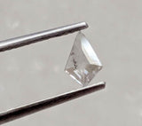 4.7x7.2mm Clear Kite Diamond, 0.50Cts Rose Cut Shield Flat Back Diamond for Ring