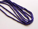 1.5-2.5 mm Afghani Turquoise Beads, Purple Colored Turquoise Tubes For Necklace