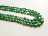 5-11mm Emerald Oval Beads, Natural Emerald Plain Beads, Precious Emerald Nugget