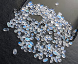 2-6mm Rainbow Moonstone Cabochons, Mix Shape Moonstone Flat Back Cabochons