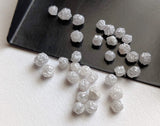3.5-4mm Raw Grey White Natural Loose Grey Diamond for Jewelry (1Pc To 10Pcs)