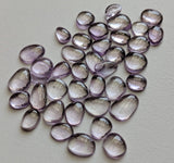 7.5-11mm Pink Amethyst Cabochons, Natural Plain Free Form Shape Pink Amethyst