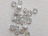 1mm White Brilliant Cut Polished Round White Solitaire Diamonds (20Pc To 100Pc)