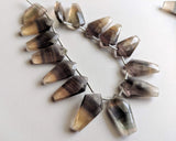 13x24 mm Multi Fluorite Faceted Shield Fancy Bead, Natural Multi Fluorite Shield