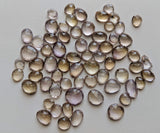 8.5-12mm Ametrine Rose Cut Cabochons, Ametrine Free Form Shape Faceted