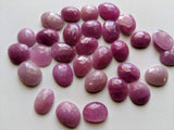 13-15mm Pink Sapphire Rose Cut Cabochons, Pink Sapphire Free Form Shape Faceted