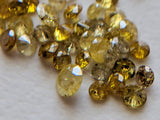 1.4-1.8mm Yellow Diamond Polished Brilliant Cut For Jewelry (10PcTo 40Pc)