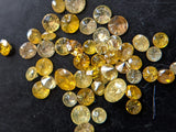 1.4-1.8mm Yellow Diamond Polished Brilliant Cut For Jewelry (10PcTo 40Pc)