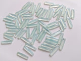 6x25 mm Aqua Chalcedony Fancy Sticks, 4 Pcs Aqua Blue Chalcedony Fancy Drilled
