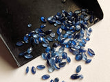 2-5mm Blue Sapphire Cut Stone, Natural Sapphire Mix Shape Cut Stones