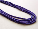 1.5-2.5 mm Afghani Turquoise Beads, Purple Colored Turquoise Tubes For Necklace