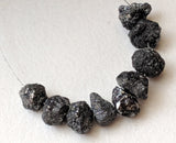 3.5mm - 5.5mm Black Rough Diamond Bead Jewelry (4Pcs To 25Pcs Option)