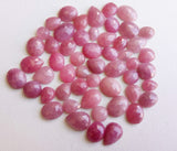 8-14mm Pink Sapphire Rose Cut Cabochons, 5 Pcs Natural Mix Shape Pink Sapphire