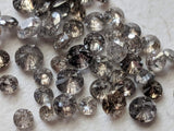 1mm Salt And Pepper Solitaire Brilliant Diamond For Jewelry (20 To 100 Pcs)