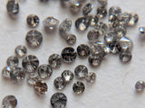 1mm Salt And Pepper Solitaire Brilliant Diamond For Jewelry (20 To 100 Pcs)