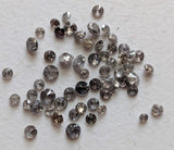 1mm Salt And Pepper Solitaire Brilliant Diamond For Jewelry (20 To 100 Pcs)