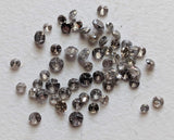 1mm Salt And Pepper Solitaire Brilliant Diamond For Jewelry (20 To 100 Pcs)