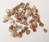 3-5mm Clear Brown Rough Diamond Perfect for Bezel &Prong Setting (1 Ct To 2 Cts)