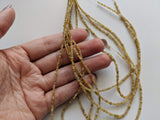 1-2mm Raw Yellow Diamond Uncut Beads for Jewelry (3.5IN To 14IN Options)
