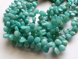 6x8 mm Amazonite Faceted Pear Beads, Amazonite Beads, Faceted Pear Briolette