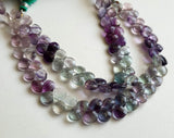 7 mm Multi Fluorite Faceted Heart Beads, Fluorite Beads, Faceted Heart Briolette