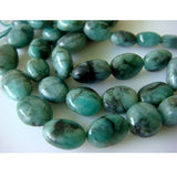 10-12mm Emerald Plain Oval Nuggets, Emerald Tumbles, Emerald Nuggets For Jewelry