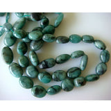 10-12mm Emerald Plain Oval Nuggets, Emerald Tumbles, Emerald Nuggets For Jewelry