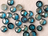 Blue Rose Cut Diamond, BESTSELLER 1.8-2 mm, Round Flat Back Cabochon