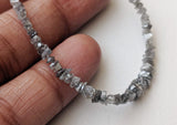 1.5-3.5mm Salt And Pepper Rough Diamond Beads Raw Uncut Diamond Beads