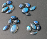 12-18mm Labradorite Plain Cabochons, Natural Mix Shape Labradorite Flat Back