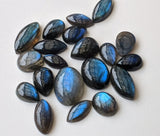 12-18mm Labradorite Plain Cabochons, Natural Mix Shape Labradorite Flat Back