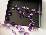 6x8mm Amethyst Oval Cut Stones, Amethyst Faceted Stones, Calibrated African