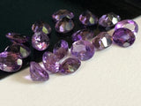 5x7mm African Amethyst Oval Cut Stone Lot, Natural Pointed Back Faceted 10Pcs