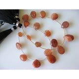 15x10mm To 5x7mm Sunstone Faceted Pear Shaped Briolettes, Sunstone Faceted Pear