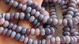 8-8.5 mm Lavender Opal Plain Rondelle Beads, Lavender Opal Beads, Lavender Beads