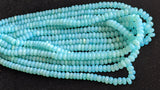 8-8.5 mm Peru Opal Plain Rondelle Beads, Peru Blue Opal Beads, Peru Opal Beads