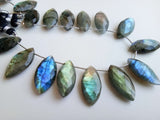 12x22 mm Labradorite Faceted Marquise Beads, Labradorite Beads, Faceted Marquise