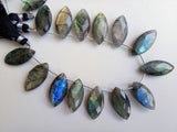 12x22 mm Labradorite Faceted Marquise Beads, Labradorite Beads, Faceted Marquise