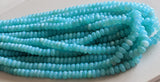 8-8.5 mm Peru Opal Plain Rondelle Beads, Peru Blue Opal Beads, Peru Opal Beads