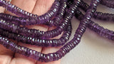 5-7 mm Amethyst Beads, Amethyst Faceted Spacer Beads, Amethyst Tyre Beads