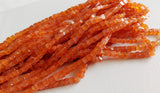 4-4.5 mm Carnelian Plain Box Beads, Natural Carnelian Cube Beads, Carnelian