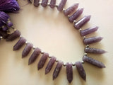 7x15 mm-7x27 mm Lapdolite Faceted Pencil Beads, Natural Lapdolite Fancy Pencil