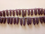 7x15 mm-7x27 mm Lapdolite Faceted Pencil Beads, Natural Lapdolite Fancy Pencil