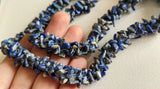 4-7 mm Lapis Lazuli Rough Chips, Lapis Lazuli Beaded Rope, Natural Lapis Lazuli