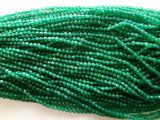 4mm Green Onyx Faceted Coin Beads, Green Onyx Coins For Jewelry, Green Onyx